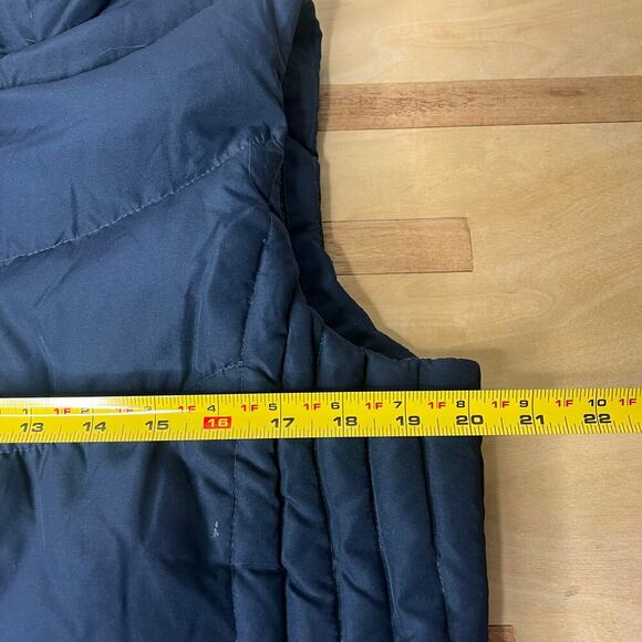 Kenneth Cole Reaction Women's Navy Blue Puffer Down Vest Size Large Full Zip - Picture 8 of 9